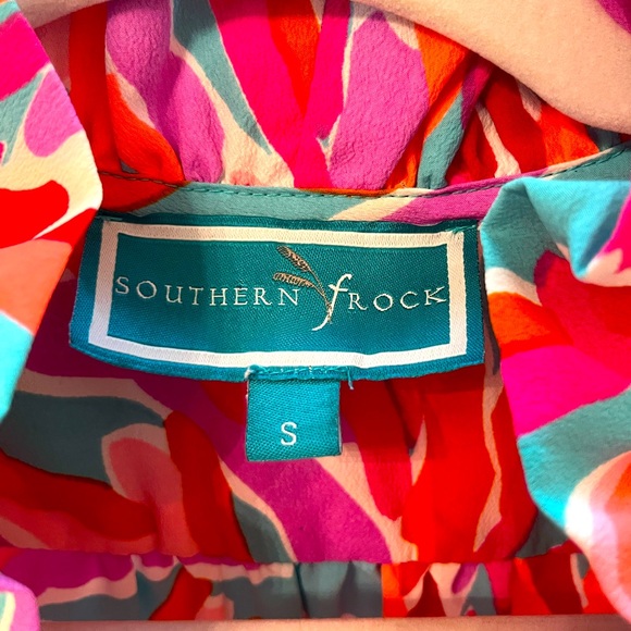 Southern Frock blouse Sleeveless Ruffle Neck - Picture 2 of 4